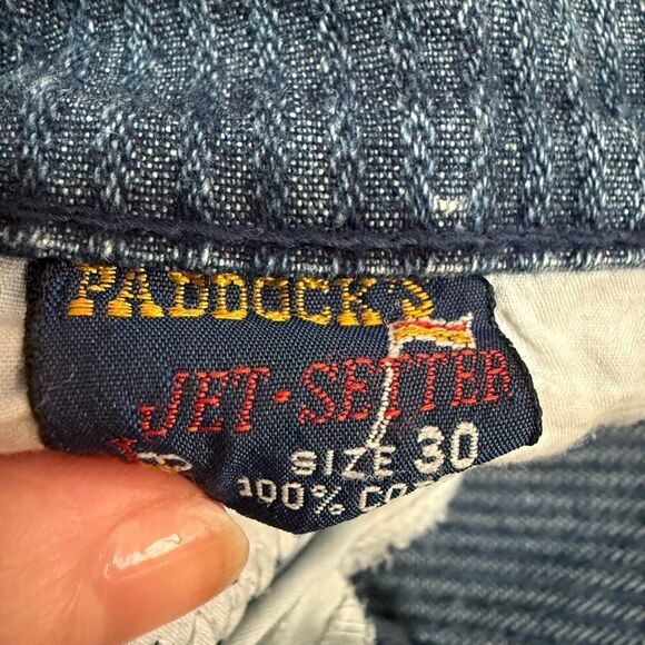 Padduck’s Jetsetter Stripe Jeans Denim 28” Blue Straight Tapered Slim - Picture 3 of 7